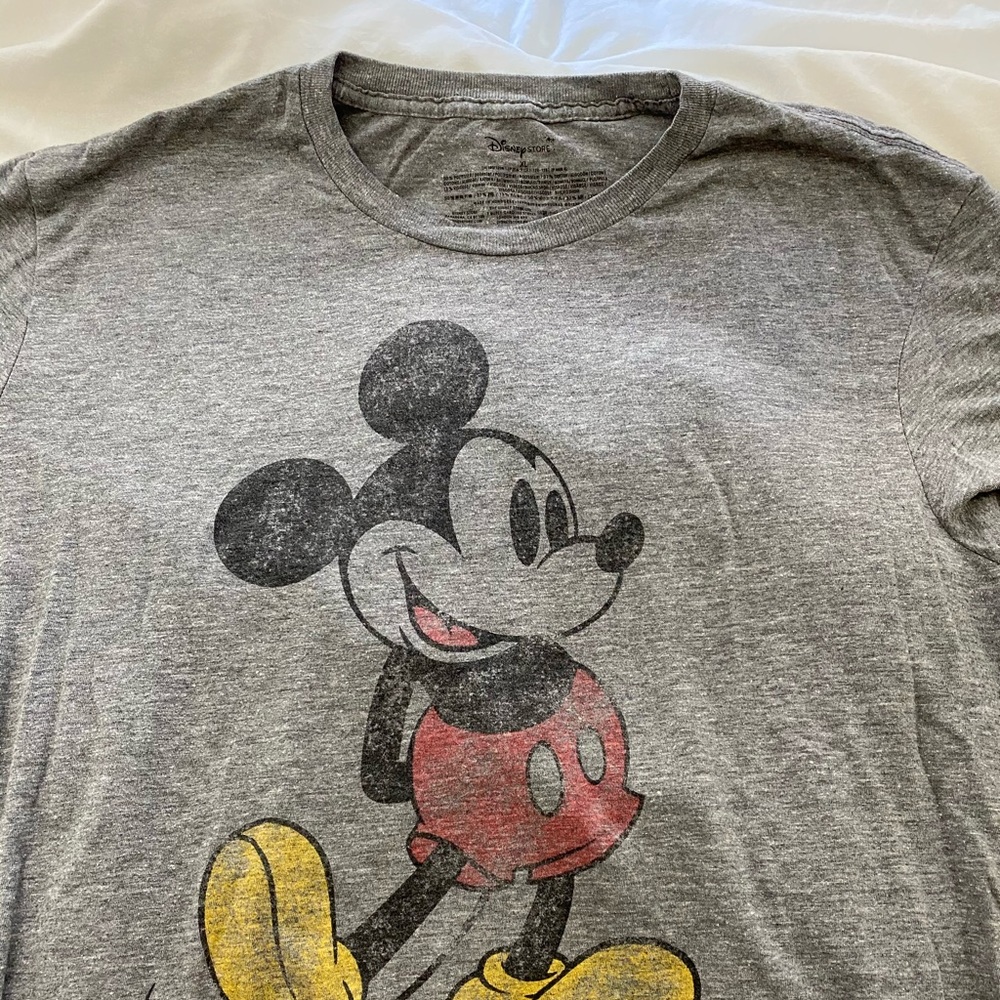 vintage disney mickey mouse grey shirt